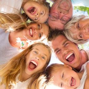 family laughing