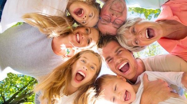 family laughing